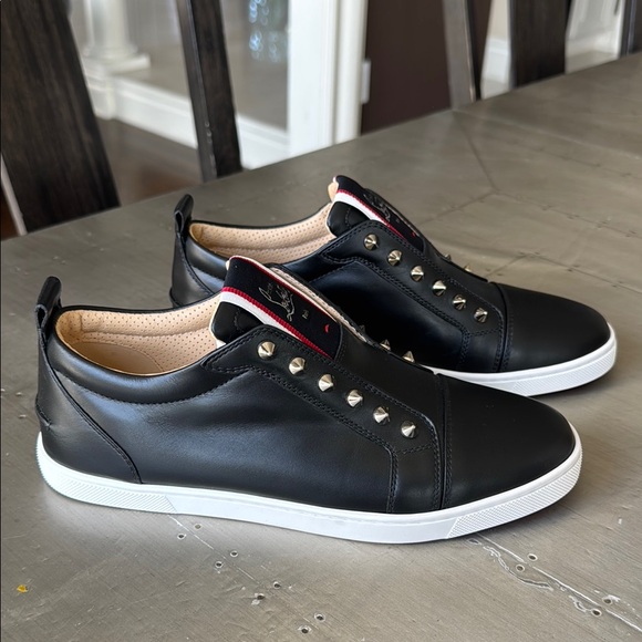 Christian Louboutin Shoes - Christian Louboutin f.a.v. fav fique black women sneaker trainer flat sz 39.5